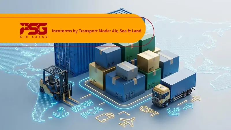 showing different Incoterms for different transportation methods