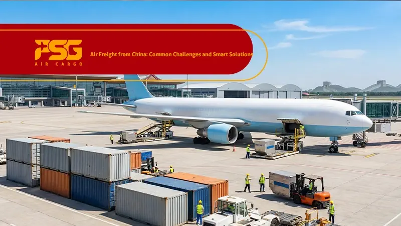 people are loading the cargoes into the airplanes in China.