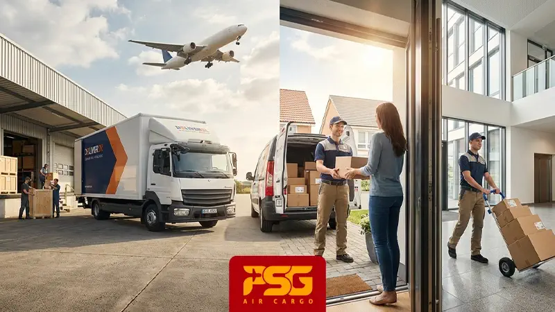 a door to door air freight transportation in the UAE