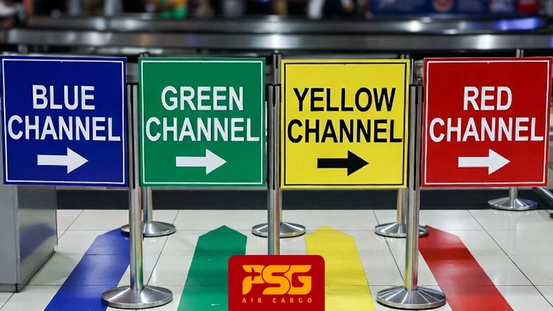 Green, blue, yellow, red clearance channels in the UAE